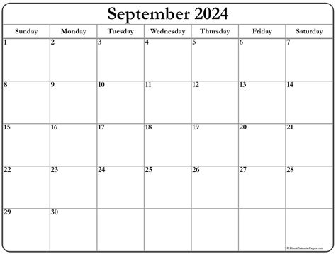 September 2022 Printable Calendar